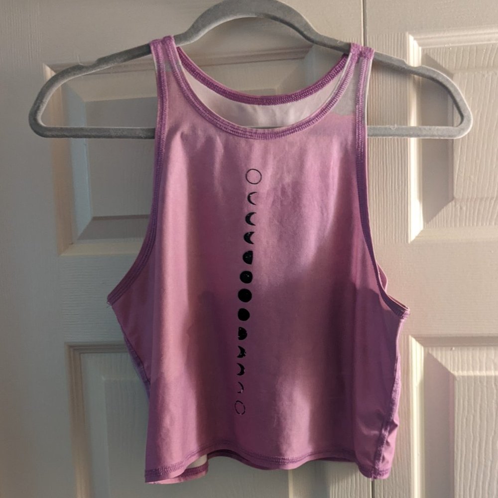 TEEKI Purple Moon Phase Crop Top